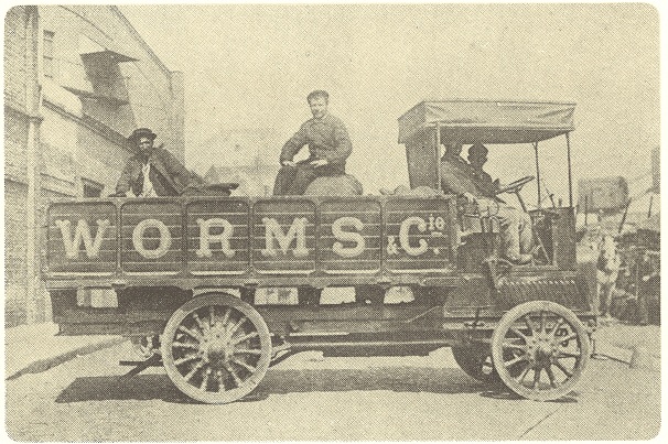 Coal transport in Havre circa 1908